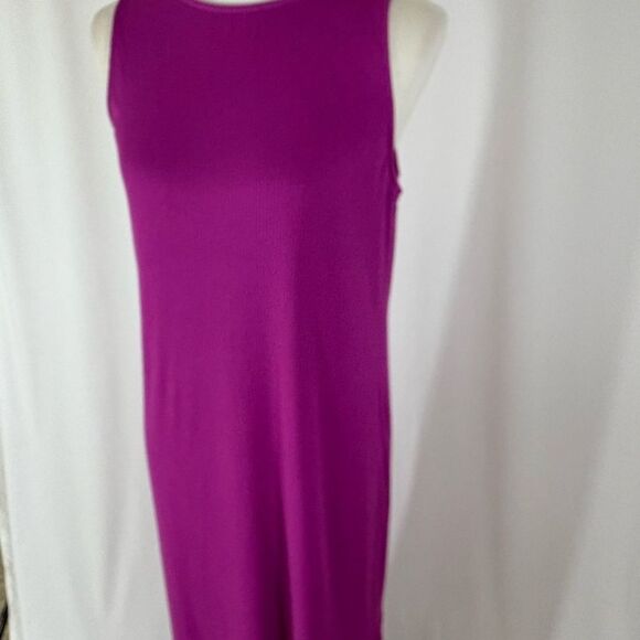 LOFT Sleeveless Magenta Maxi Dress - Picture 2 of 7